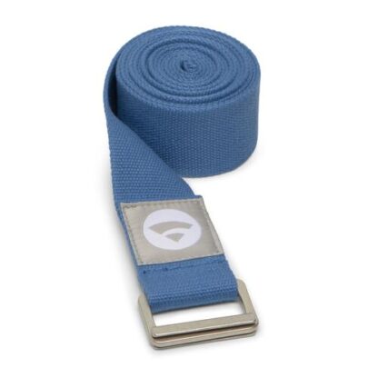 PADMA Yogagurt Baumwolle mit Schiebeschnalle Edelstahl matt, Moonlight Blue - 913MB,1 Stk. Ремешок для йоги PADMA из хлопка с скользящей пряжкой, матовая нержавеющая сталь, Moonlight Blue - 913MB,1 кусок.