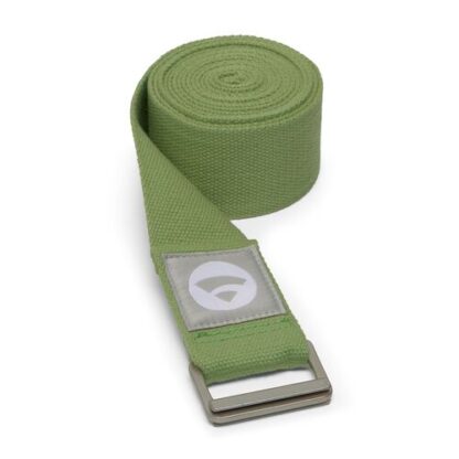 PADMA Yogagurt Baumwolle mit Schiebeschnalle Edelstahl matt, Tarragon Green - 913TG,1 Stk. Ремешок для йоги PADMA, хлопок, со скользящей пряжкой, матовая нержавеющая сталь, зеленый эстрагон - 913TG,1 кусок.