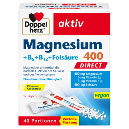 Doppelherz Magnesium + B Vitamine DIRECT, Доппельгерц Магний + Витамин B ПРЯМОЙ,