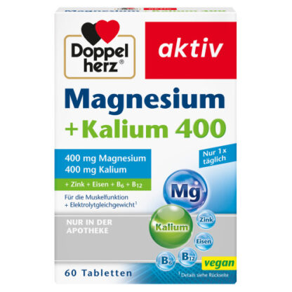 Doppelherz Magnesium+Kalium,60 Stk. Доппельгерц Магний+Калий,60 шт.