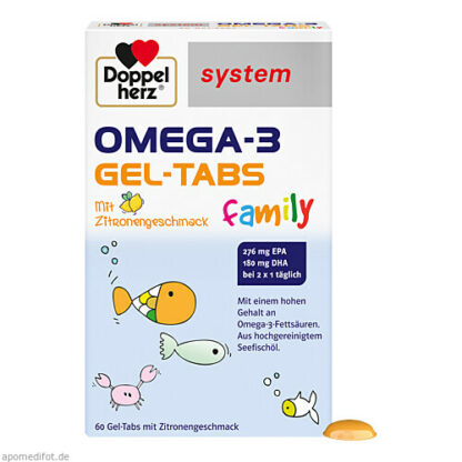 Doppelherz Omega-3 Family Gel-Tabs system, Система гелевых таблеток Doppelherz Omega-3 Family,