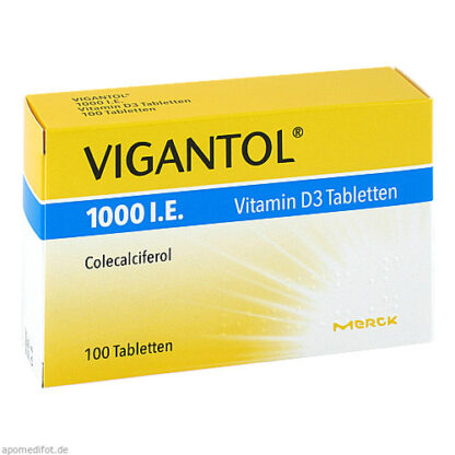 Vigantol 1000 I.E. Vitamin D3 Tabletten,100 Stk. Вигантол 1000 I.E. Витамин D3 таблетка,100 штук.