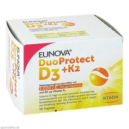 EUNOVA DuoProtect D3+K2 4000МЕ/80МКГ 90 капс.