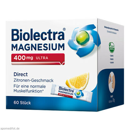 Biolectra Magnesium 400mg Ultra Direct Zitrone, Biolectra Магний 400 мг ультра прямого зитрона,