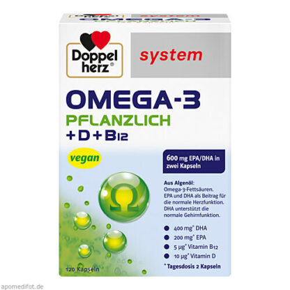 Doppelherz Omega-3 Pflanzlich system, Доппельгерц Омега-3 растительная система,