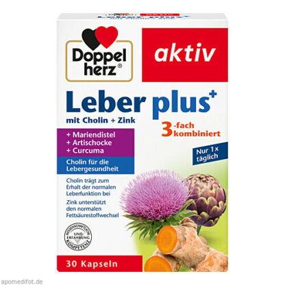 Doppelherz Leber plus,30 Stk. Двойное сердце, печень плюс,30 шт.