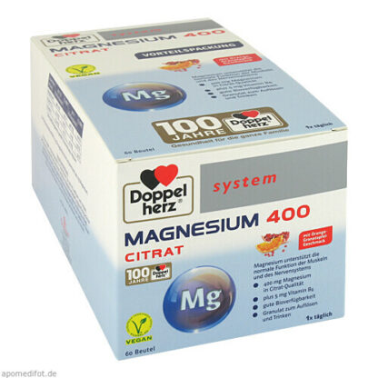 Doppelherz Magnesium 400 Citrat system,60 Stk. Система Доппельгерц Магний 400 Цитрат,60 шт.