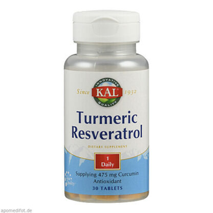 Turmeric Resveratrol Solaray,30 Stk. Куркума Ресвератрол Solaray,30 шт.