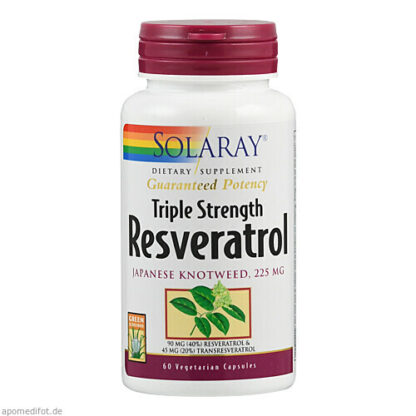 Resveratrol Triple Strength Solaray,60 Stk. Ресвератрол тройной силы Solaray,60 шт.