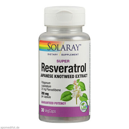 Super Resveratrol mit Pterostilben Solaray,30 Stk. Супер Ресвератрол с Птеростильбеном Solaray,30 шт.