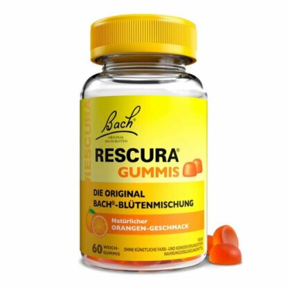 Original Rescura Gummis Orange,60 Stk. Цветы Баха Рескура жевательные , вкус апельсин,60 шт.