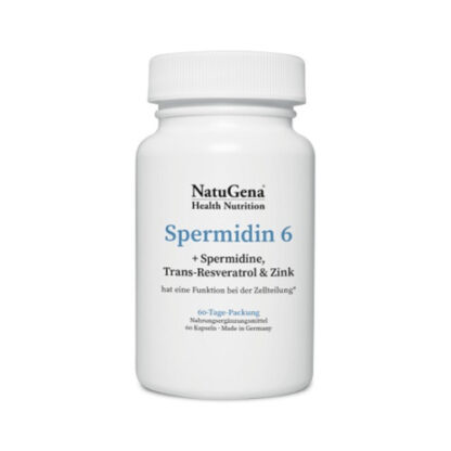 Spermidin 6 + Resveratrol + Zink vegan,60 Stk. Спермидин 6 + Ресвератрол + Цинк веганский,60 шт.