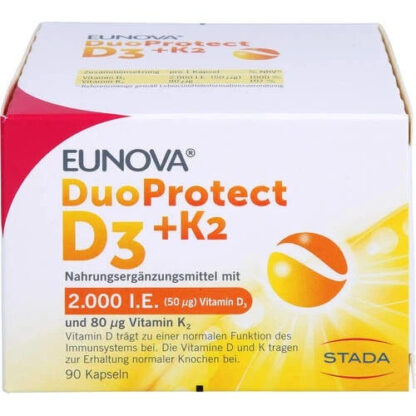 EUNOVA DuoProtect витамин D3+K2 2000МЕ/80МКГ 30 шт.