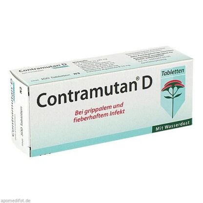 CONTRAMUTAN D Tabletten 100 stk., КОНТРАМУТАН Д таблетки 100 шт, при лихорадочных и гриппозных инфекциях