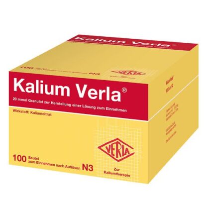 KALIUM VERLA Granulat Btl. 100 St, Калиум Верла Калий, 100 шт