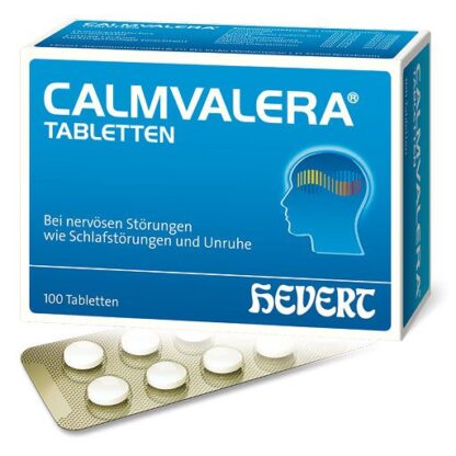 CALMVALERA Hevert Tabletten 100 St, КАЛЬМВАЛЕРА таблетки 100 штук, натуропатическое лекарство для лечения нервных расстройств