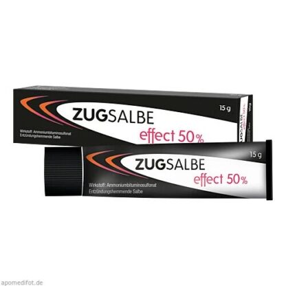 Zugsalbe effect 50 % 15 g, Мазь с эффектом вытягивания 50% 15 г