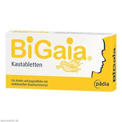 BiGaia Kautabletten 30 Stk., БиГайя жевательные таблетки 30 шт, при болях в животе у детей и подростков