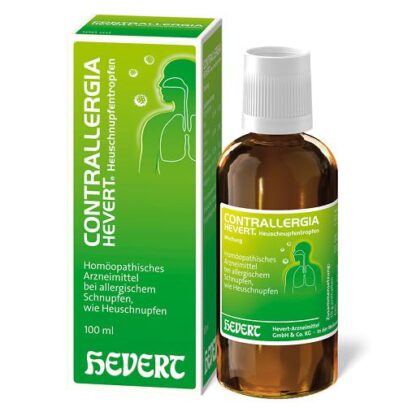 CONTRALLERGIA Hevert Heuschnupfentropfen Mischung 100 ml, КОНТРАЛЛЕРГИЯ Хервет капли от аллергического ринита 100мл