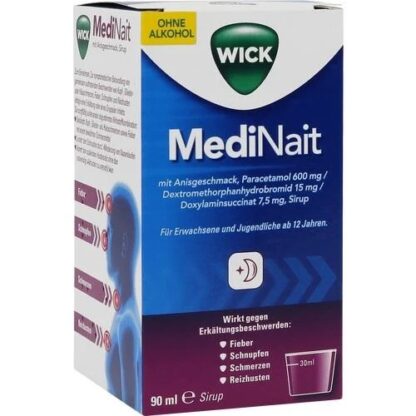 WICK MediNait 180 ml, WICK MediNait со вкусом аниса 180 мл, от простуды