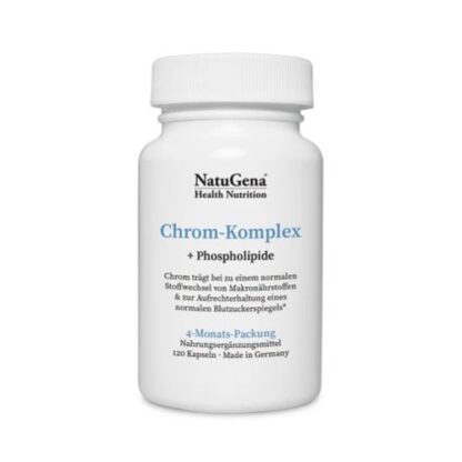 Chrom-Komplex hochdosiert+ Lecithin vegan 120 stc, Высокая доза хрома, комплекса хрома + веганский лецитин 120 шт