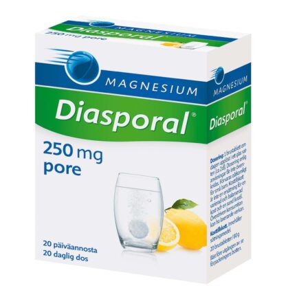 DIASPORAL MAGNESIUM AKTIV 250 PORETABLETTI 20 KPL, ДИАСПОРА МАГНИЙ АКТИВ 250 ТАБЛЕТКИ ШИПУЧИЕ 20 ШТ.