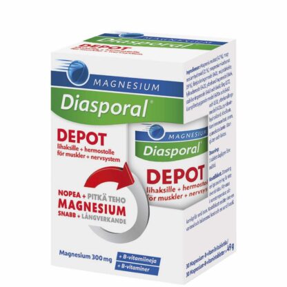 DIASPORAL MAGNESIUM DEPOT + B-VITAMIN. COMPLEX TABL 30 KPL, ДИАСПОРА МАГНИЙ+ ВИТАМИН В. КОМПЛЕКСНЫЙ 30 ШТ.