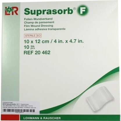 Suprasorb F Folienwundverband 10x12cm, 10 Stk., Супросорб Ф, пленочная повязка для ран 10x12см, 10 шт