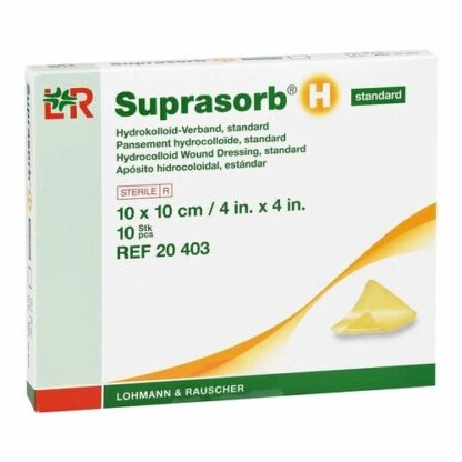 Suprasorb H standard 10x10cm, 10 stc, Супрасорб Н стандарт, для ран, порезов, ожогов и пролежней 10х10см, 10 шт