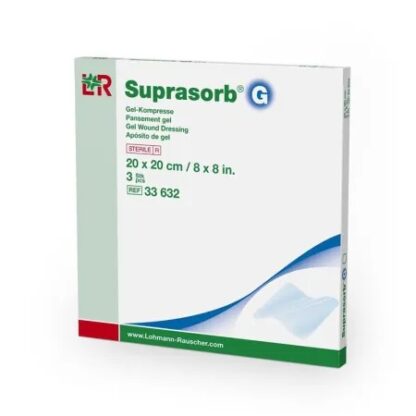 Suprasorb G Gelkompresse 20x20 cm, 3 stc, Супрасорб G гель-компресс для ран, 20x20 см, 3 шт