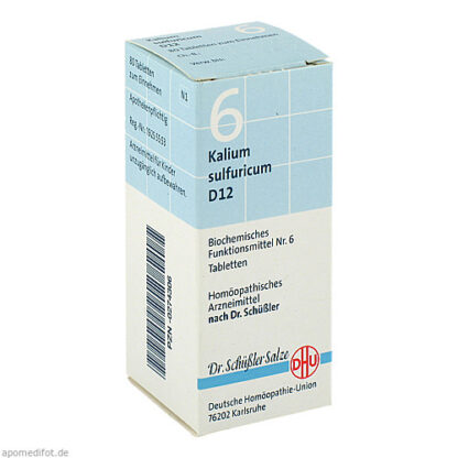 BIOCHEMIE DHU 6 KALIUM SULFURICUM D12,80 Stk. БИОХИМИЯ DHU 6 КАЛИЙ СУЛЬФУРИКУМ D12,80 шт.