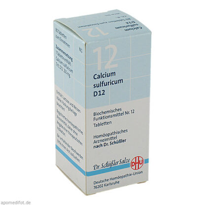 BIOCHEMIE DHU 12 CALCIUM SULFURICUM D12,80 Stk. БИОХИМИЯ DHU 12 КАЛЬЦИЯ СУЛЬФУРИКУМ D12,80 шт.