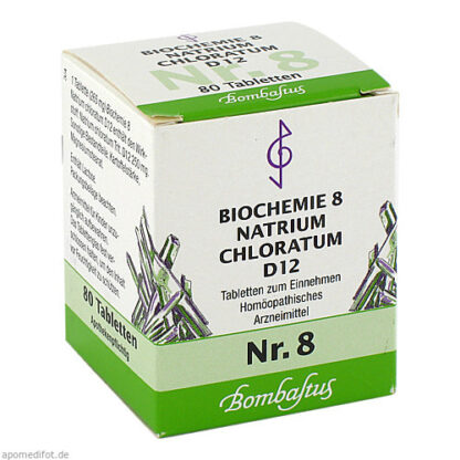 Biochemie 8 Natrium chloratum D 12,80 Stk. Биохимия 8 Хлорат натрия Д 12,80 шт.