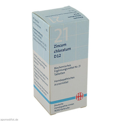 BIOCHEMIE DHU 21 ZINCUM CHLORATUM D12,80 Stk. БИОХИМИЯ DHU 21 ЦИНКУМ ХЛОРАТУМ D12,80 шт.