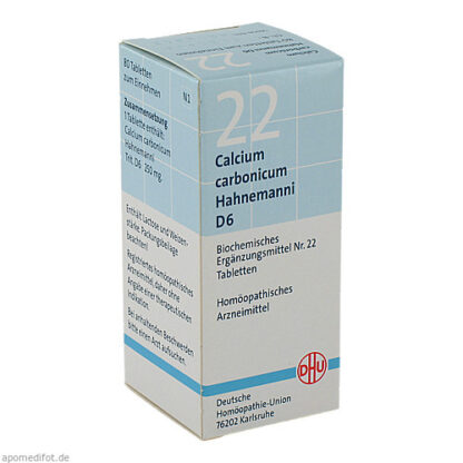 BIOCHEMIE DHU 22 CALCIUM CARBONICUM HAHNEMANNI D 6,80 Stk. БИОХИМИЯ DHU 22 КАЛЬЦИЙ CARBONICUM ГАНЕМАННИ D 6,80 шт.