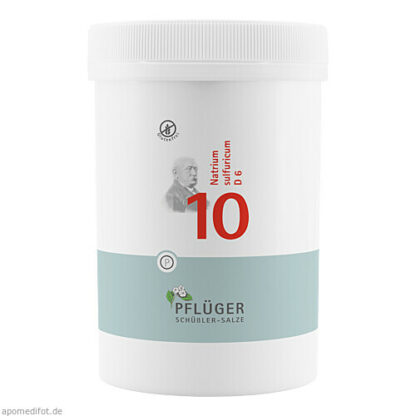 Biochemie Pflüger Nr. 10 Natrium sulfuricum D 6,4000 Stk. Биохимия Пфлюгера № 10 Natrum сульфурикум Д 6,4000 шт.