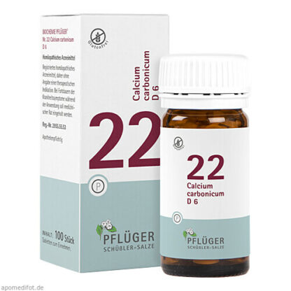 Biochemie Pflüger Nr. 22 Calcium carbonicum D 6,100 Stk. Биохимия Пфлюгера № 22 Кальций карбоникум Д 6,100 шт.