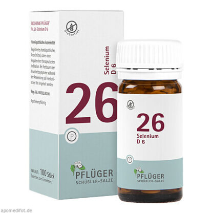 Biochemie Pflüger Nr. 26 Selenium D6,100 Stk. Биохимия Пфлюгер № 26 Селен D6,100 шт.