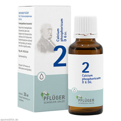 Biochemie Pflüger Nr. 2 Calcium phosphoricum D 6,30 ml Биохимия Пфлюгер №2 Кальций фосфорикум Д 6,30 мл