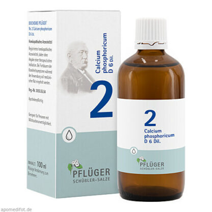 Biochemie Pflüger Nr. 2 Calcium phosphoricum D 6,100 ml Биохимия Пфлюгер №2 Кальций фосфорикум Д 6,100 мл