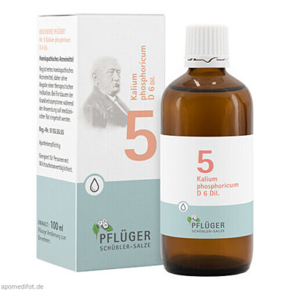 Biochemie Pflüger Nr. 5 Kalium phosphoricum D 6,100 ml Биохимия Пфлюгера №5 Калиум фосфорикум Д 6,100 мл