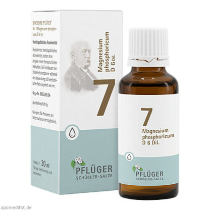 Biochemie Pflüger Nr. 7 Magnesium phosphoric. D 6,30 ml Биохимия Пфлюгер №7 Магний фосфорнокислый. Д6,30 мл