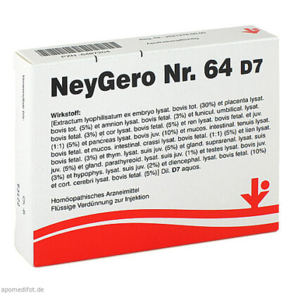 NeyGero Nr. 64 D7,5x2 ml NeyGero Nr. 64 D7,5x2 мл