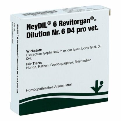 NEYDIL Nr.6 Revitorgan Dil.D 4 pro Ampullen vet.,5x2 ml НЕЙДИЛ №6 Ревиторган Дил.Д 4 про Ампуллен вет.,5x2 мл