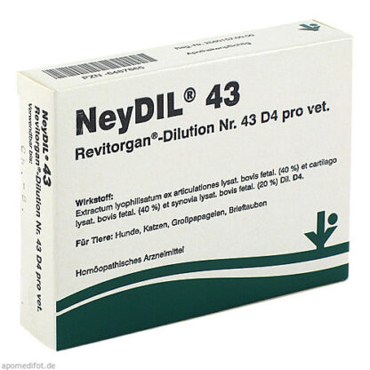 NEYDIL Nr.43 Revitorgan Dil.D 4 pro Ampullen vet.,5x2 ml НЕЙДИЛ Nr.43 Ревиторган Дил.Д 4 про Ампуллен вет.,5x2 мл