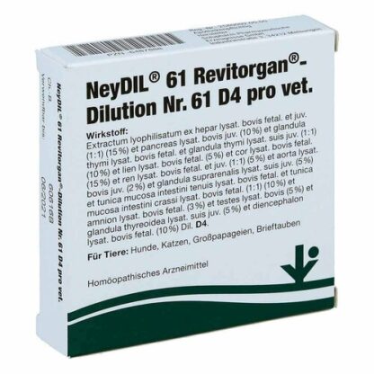 NEYDIL Nr.61 Revitorgan Dil.D 4 pro Ampullen vet.,5x2 ml НЕЙДИЛ Nr.61 Ревиторган Дил.Д 4 про Ампуллен вет.,5x2 мл