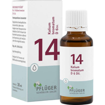 Biochemie Pflüger NR. 14 Kalium bromatum D 6,30 ml Биохимия Пфлюгера Н.Р. 14 Калий броматум D6,30 мл