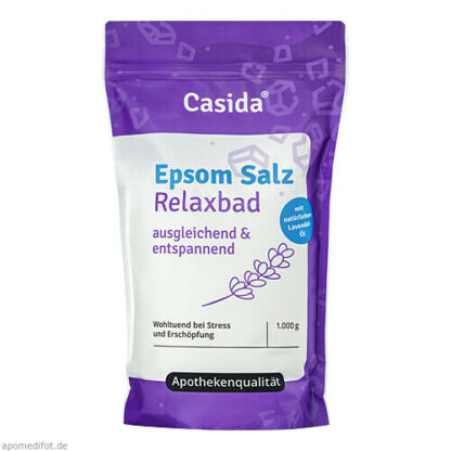 Epsom Salz Relaxbad mit Lavendel,1 kg Релаксационная ванна с солью Эпсома и лавандой,1 кг