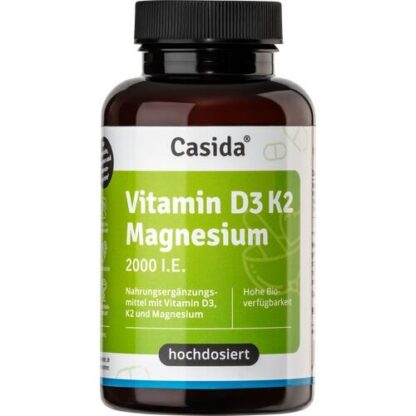 Vitamin D3 K2 Magnesium 2000 I.E.,90 Stk. Витамин D3 K2 Магний 2000 т.е.,90 шт.