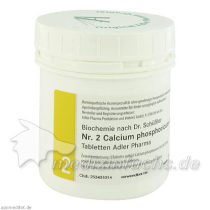 Adler Schüssler Salze Nr. 2 Calcium phosphoricum D6,250 g Соли Адлера-Шюсслера №2 Кальций фосфорикум D6,250 г